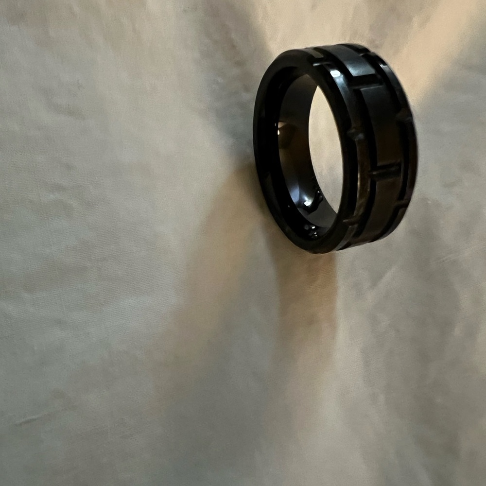 Men’s Triton, tungsten carbon wedding band